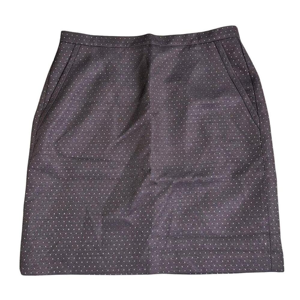 NWT Anne Klein black pencil skirt with faux pocket detail size 10